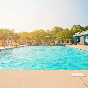 Swimming pool from pool side
